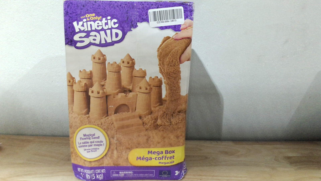 Arena Cinética Kinetic Sand 5kg Marrón Natural – Juego Sensorial Moldeable para Niños Mayores de 3 Años