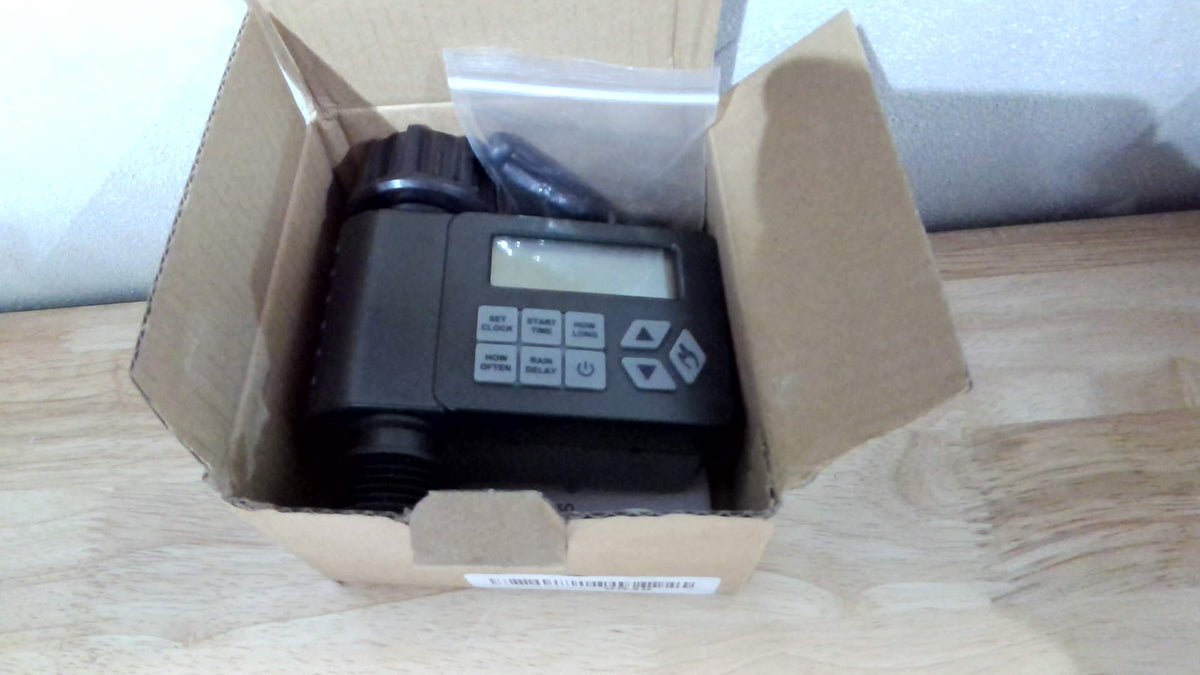 Temporizador de Riego Ortis Programable IP67 – Modo Manual y Automático con Demora de Lluvia | 1 Salida para Jardín y Césped