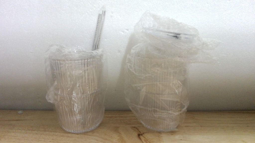 Vasos para café helado RÉΑLWÁY con tapas y popotes, juego de 2, 475 ml, vasos de plástico reutilizables resistentes, sin BPA, aptos para lavar en lavavajillas