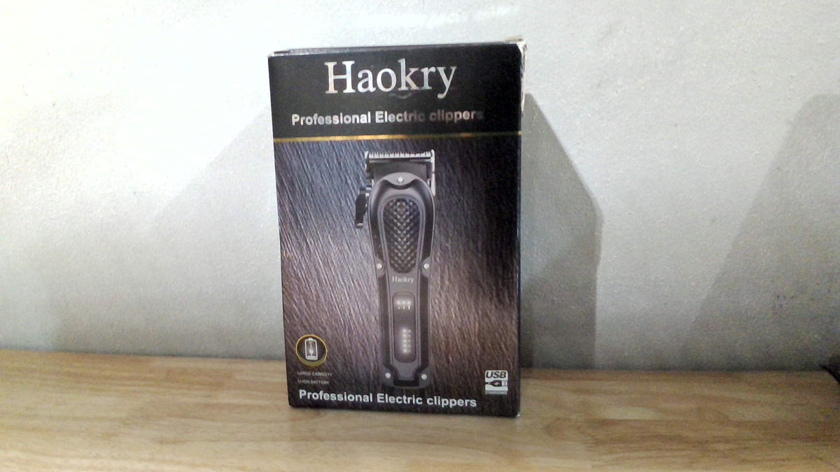 Haokry Máquina de Corte de Cabello Profesional para Hombres, Inalámbrica y con Cable, Máquina de Barbero para Corte de Cabello y Acicalamiento, Podadora de Barba Recargable