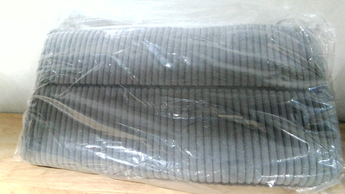 Almohada de Apoyo Lumbar HIGOGOGO para Sillón Reclinable/Silla de Acentuación/Sofá, Cojín de Apoyo Lumbar de Espuma Viscoelástica para Adultos Mayores, Cojín Reclinable Lavable, Gris Oscuro