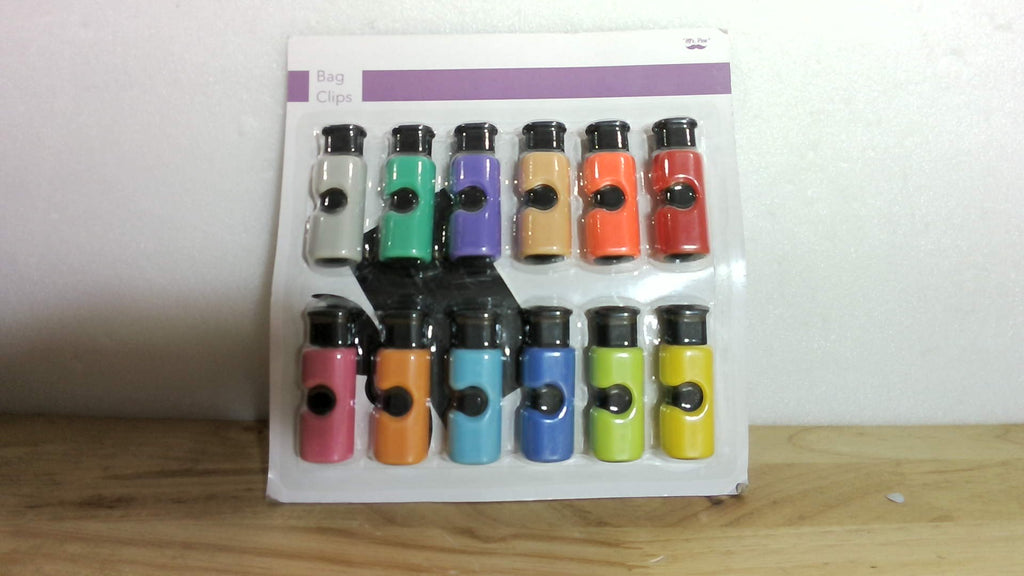 Mr. Pen Pinzas Exprime y Cierra Bolsas de Pan 6,1 cm Pack de 12 Multicolor Pinzas de Cierre Exprimible Reutilizables para Pan Refrigerios Café Almacenamiento Alimentos Bolsas Gruesas y Delgadas