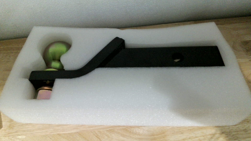Soporte de Bola para Enganche de Remolque 2 Pulgadas – 7,500 lbs, Caída 2", Antirrobo, Negro