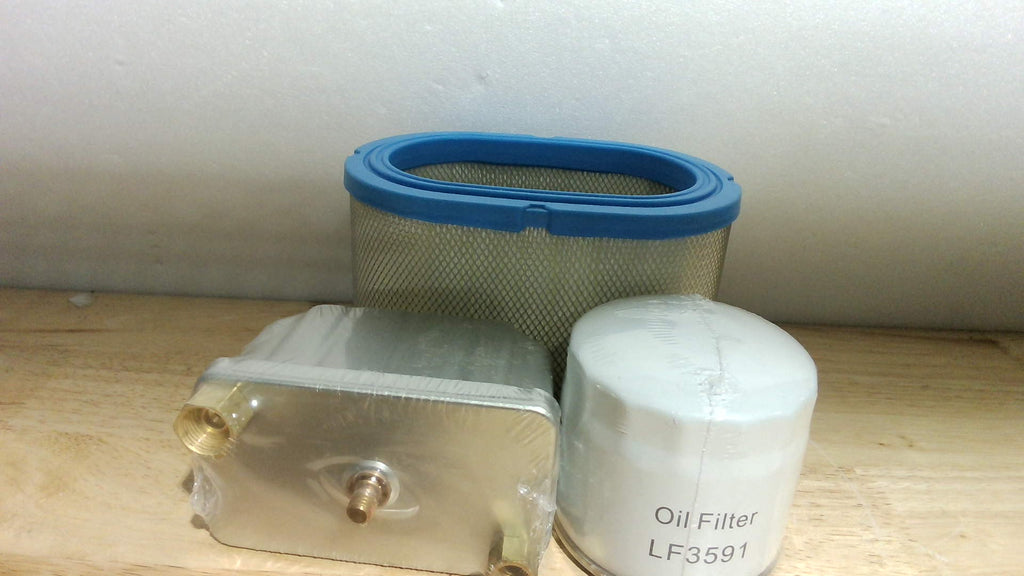 Kit de Filtro de Combustible Aceite Aire para Cummins Onan Diesel, Compatible con RV QD Series HDKAH HDKAK HDKAJ/HQD Series HQDPA HQDPC, Reemplaza 149-2513 122-0833 140-2897 FF236 AF27906 LF3591