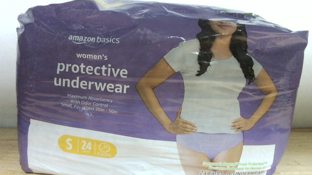 Ropa Interior Amazon Basics Máxima Absorción Posparto para Mujeres, Desechable, Protección Fresca, Fugas Urinarias, Lavanda, 24 Unidades