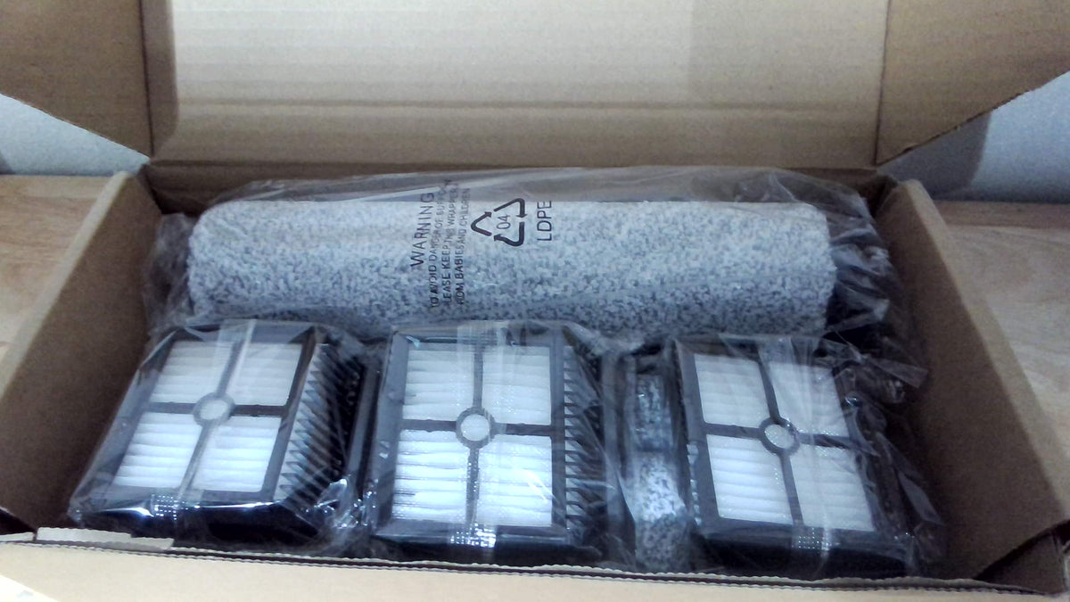 Rodillo cepillo y filtro reemplazo keluke compatible aspiradora Tineco iFloor 3/Floor One S3 inalámbrica, piezas incluyen 3 rodillos cepillo, 3 filtros