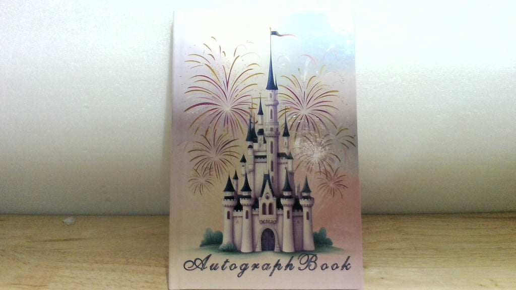Castle Libro Autógrafos Niñas Castillo Fotos Firmas Princesas Personajes Parque Temático Recuerdos Mágicos