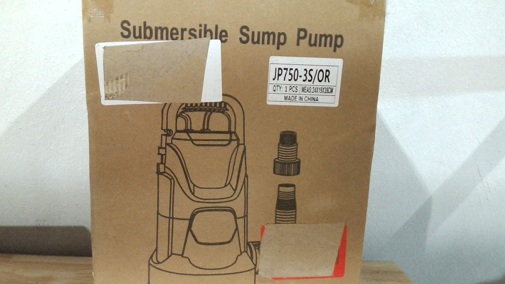 Bomba Sumergible PANRANO 1 HP, 14000 L/h, Bomba de Agua Portátil para Transferencia Eléctrica con 8 Accesorios para Drenar Piscinas, Jacuzzi, Estanques y Sótanos