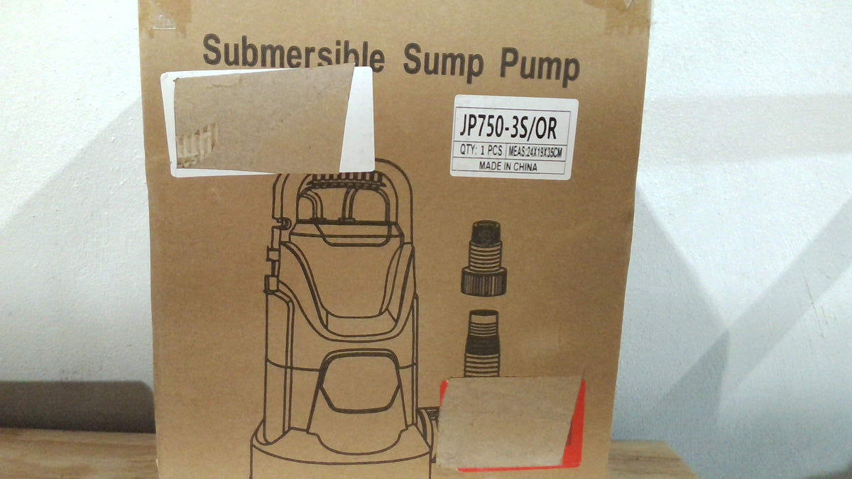 Bomba Sumergible PANRANO 1 HP, 14000 L/h, Bomba de Agua Portátil para Transferencia Eléctrica con 8 Accesorios para Drenar Piscinas, Jacuzzi, Estanques y Sótanos
