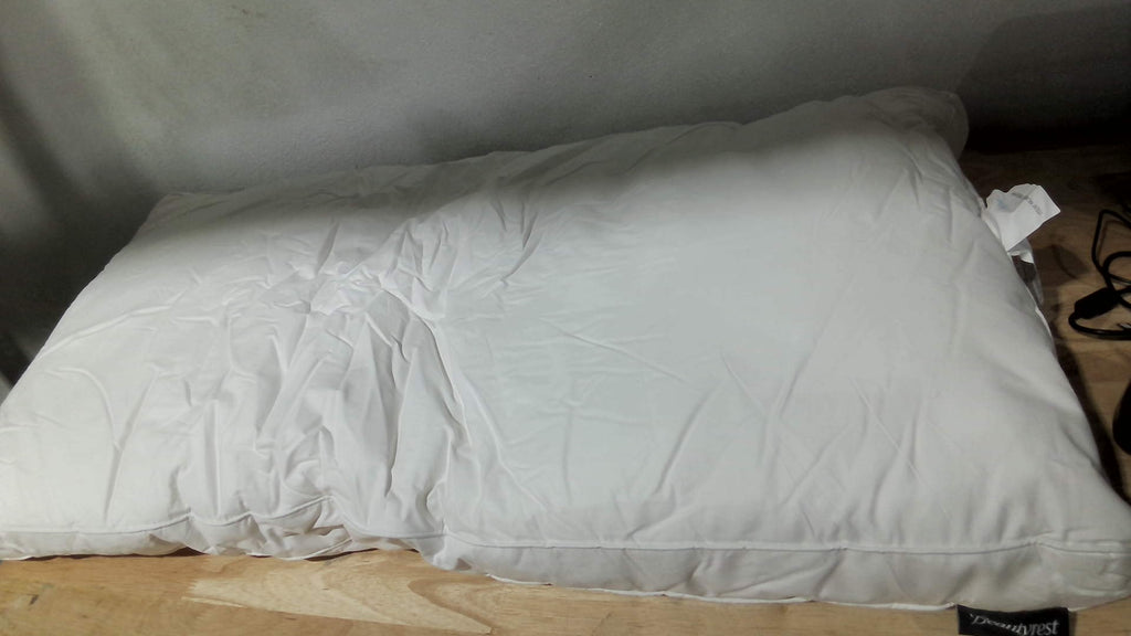 Beautyrest Juego de 2 almohadas de fibra de plumón blanco con fundas de refuerzo de 2 pulgadas