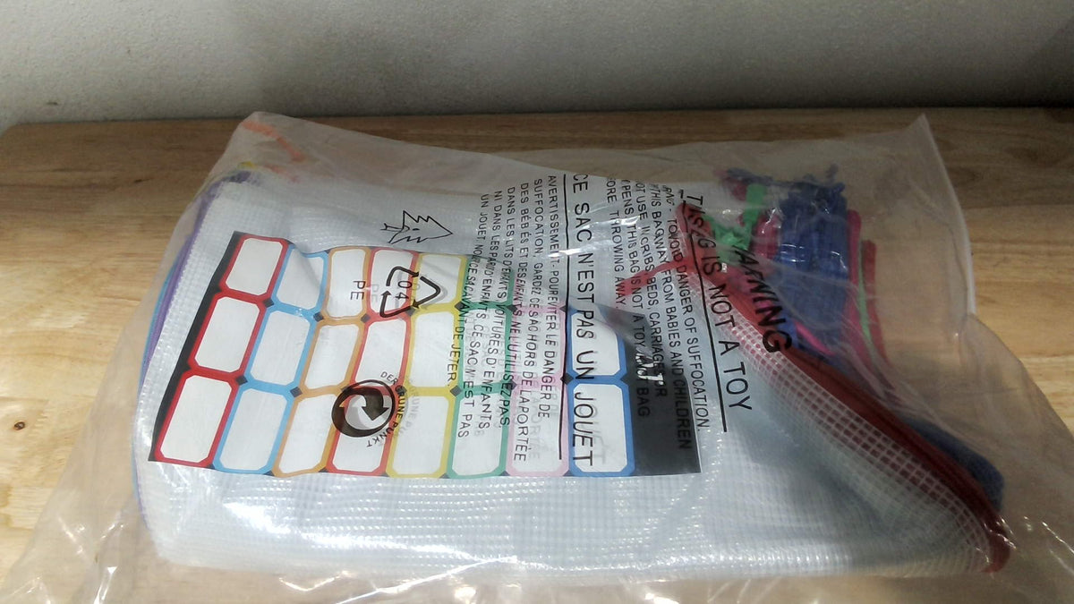 20 Bolsas de Malla Plástica con Cierre, A3 43x30 cm Bolsas Malla Extra Grande, Bolsas Reutilizables con Cierre para Suministros de Oficina y Aula, Organizadores de Juegos y Rompecabezas