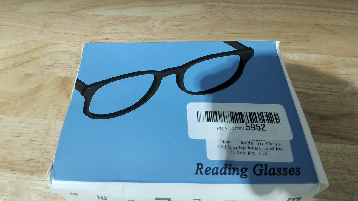 SIGVAN 5 Paquete Bisagra Resorte Gafas Lectura Rectangular Moda Calidad Lectores Hombre Mujer (5 Paquete Variado, 1.75)