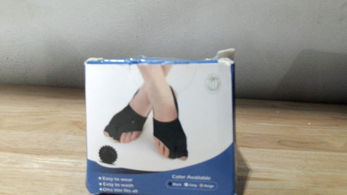 2 correctores juanete para mujeres hombres, enderezador dedo gordo separador hallux valgus alivio dolor alineación dedo, suave transpirable día noche, talla única, pelota masaje, negro