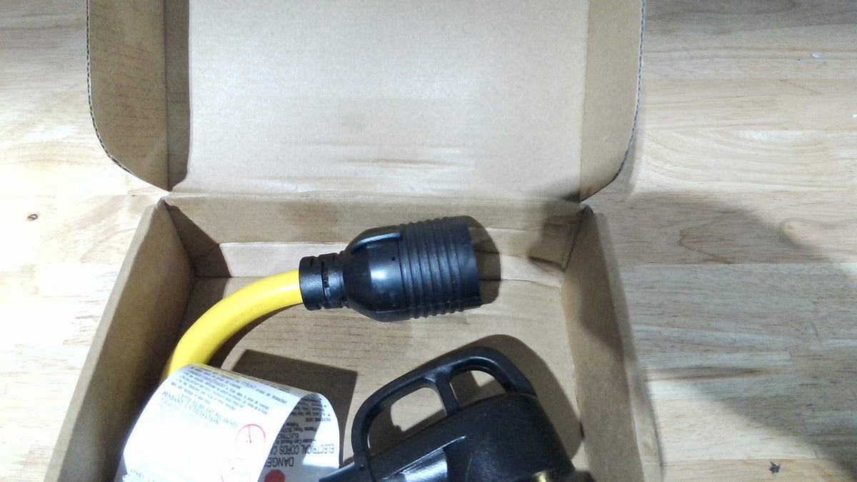 Adaptador Generador Tellegloww NEMA TT-30P L14-30R 30 Amperios Cable 3 Pines Macho 4 Pines Bloqueable Hembra STW 10 AWG