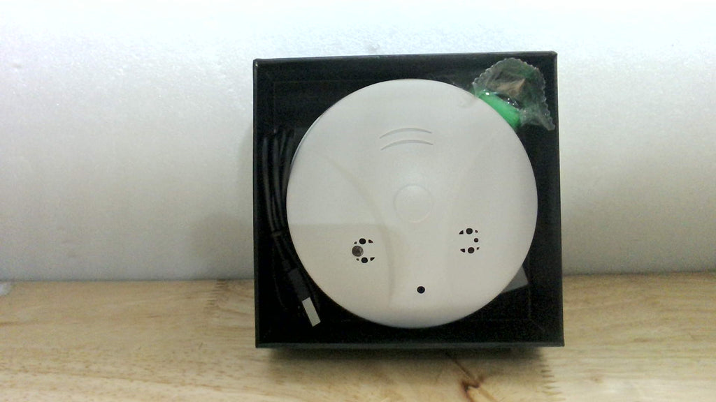 Cámara Inalámbrica WiFi HD 1080P XSHGZ Detector de Humo para Seguridad del Hogar con Control de Aplicación, Detección de Movimiento, Cámara Interior 150° con Visión Nocturna y Grabación en Bucle para Oficina/Garaje/Tienda/Mascota