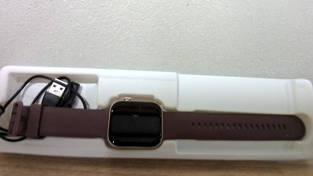 Reloj Inteligente AcclaFit Contador Compatible Android iOS Púrpura Profundo