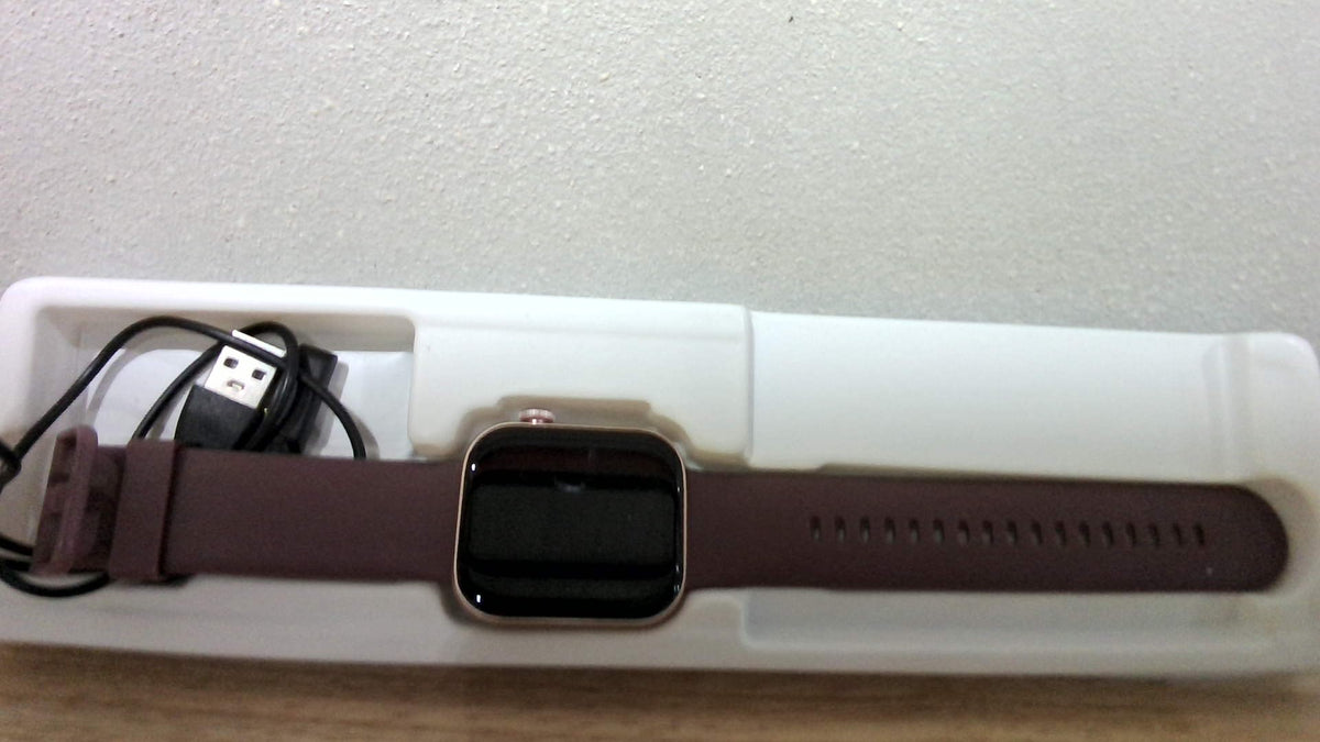 Reloj Inteligente AcclaFit Contador Compatible Android iOS Púrpura Profundo