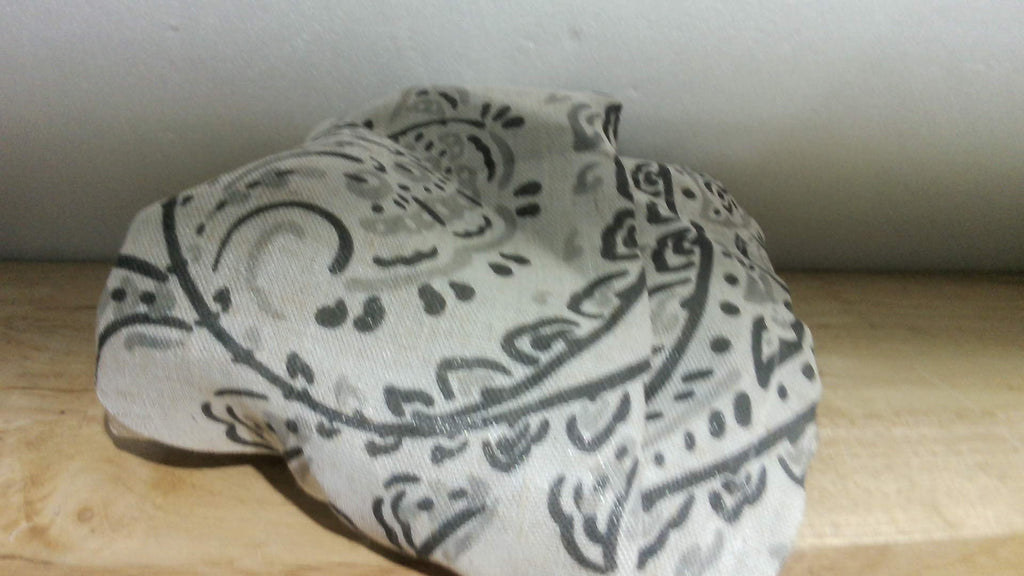Cortina Opaca Combinada Lino DriftAway Jacob para Cocina 46 cm Largo con Diseño Floral Scroll Paisley Impreso Forrada Bolsillo Vara Oscurecedora 132 x 46 cm Negro