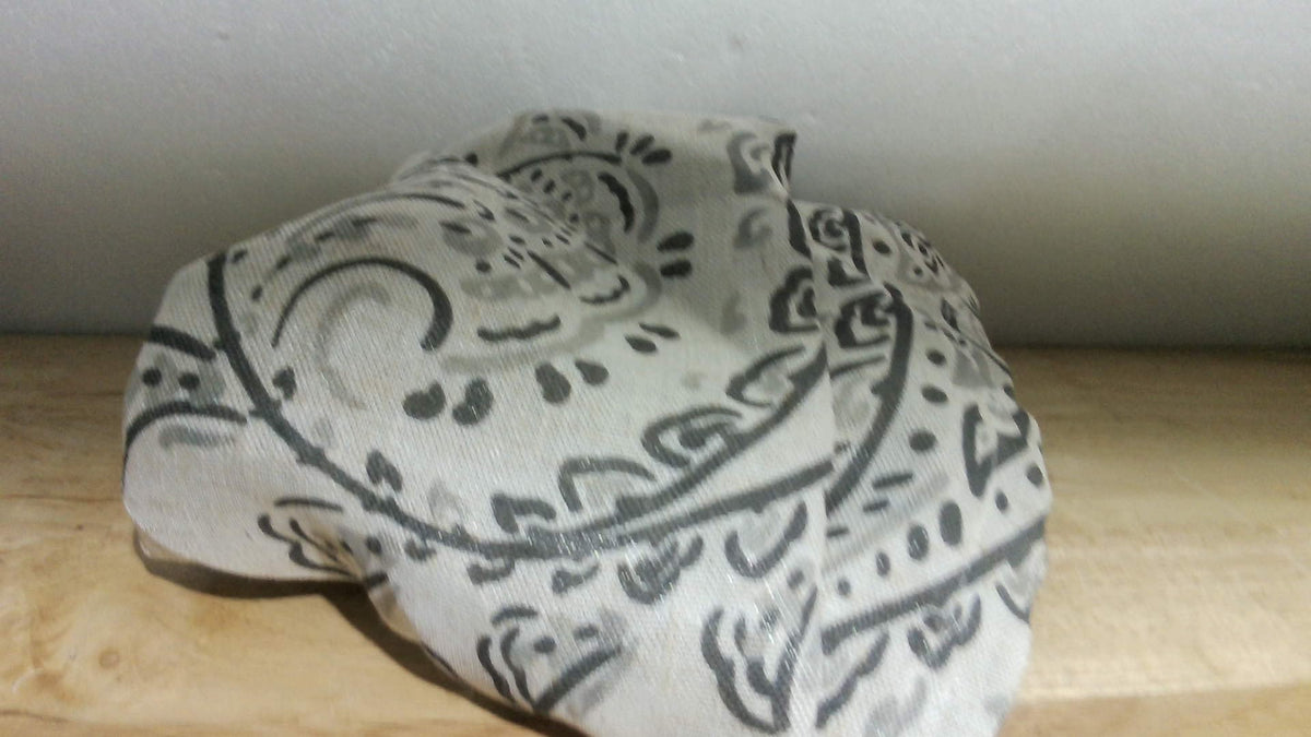 Cortina Opaca Combinada Lino DriftAway Jacob para Cocina 46 cm Largo con Diseño Floral Scroll Paisley Impreso Forrada Bolsillo Vara Oscurecedora 132 x 46 cm Negro