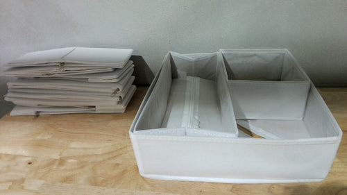 12 Piezas Cajas de Almacenamiento Multifuncionales Plegables de Tela | Organización para Ropa y Hogar