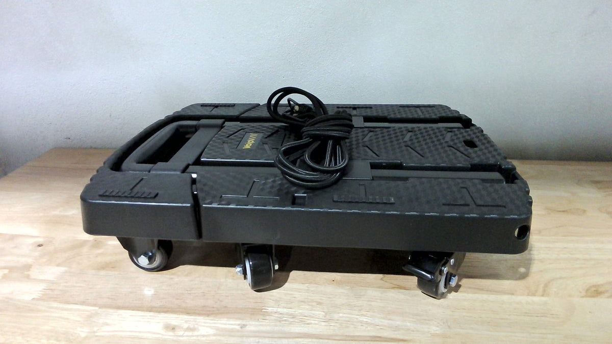 Carrito de Mano Plegable Voipvvii 500 lbs, 6 Ruedas, Carro Portatil de Carga Pesada con 2 Cuerdas Elasticas - Ideal para Mudanzas, Viajes y Transporte