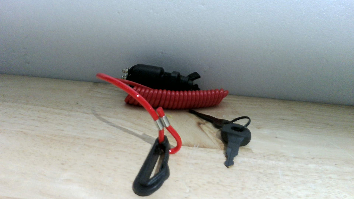 Switch de Encendido 5005801 para Motores Fuera de Borda OMC Johnson Evinrude 40-200HP con Cordon de Seguridad 2 y 4 Tiempos 1996 en Adelante