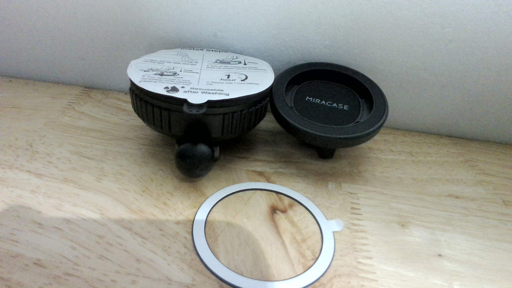 Soporte Magnético para Auto Miracase Compatible con MagSafe - Imán 3600gf, Ventosa 89 lbs y Ajuste 360°