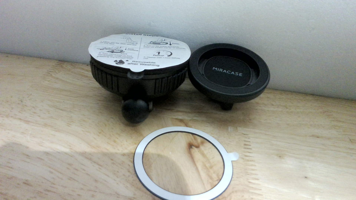 Soporte Magnético para Auto Miracase Compatible con MagSafe - Imán 3600gf, Ventosa 89 lbs y Ajuste 360°