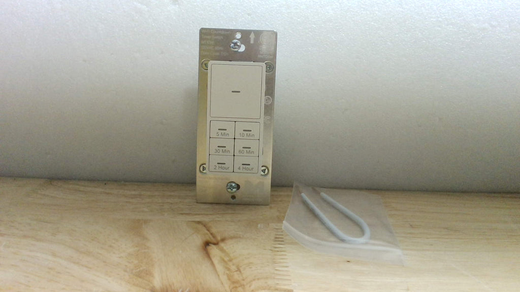 Interruptor Temporizador WiFi MT10W para Ventiladores y Luces de Baño - 15A ETL Certificado Color Blanco
