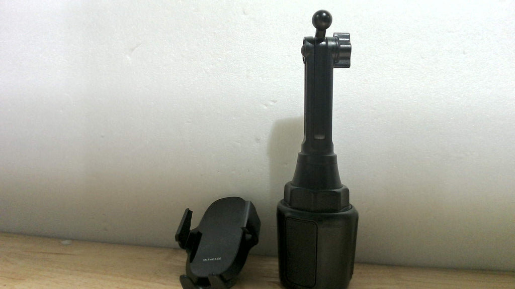 Soporte de Celular para Auto en Porta Vasos Giratorio y Ajustable | Compatible con iPhone, Samsung y más