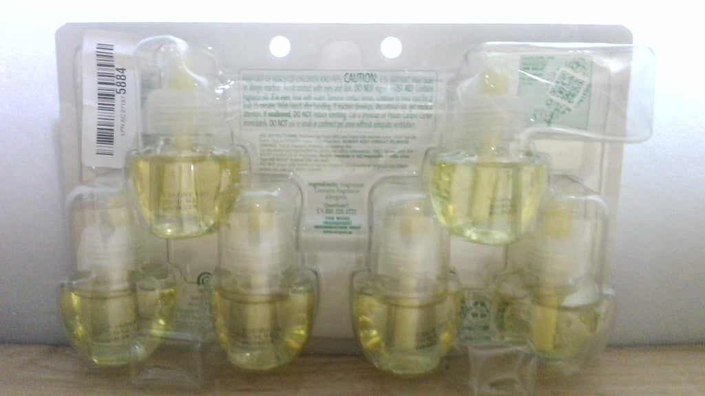 Recarga de Aceite Perfumado Air Wick Enchufable | Azúcar Morena y Vainilla, Pack 6 Piezas, Aceites Esenciales