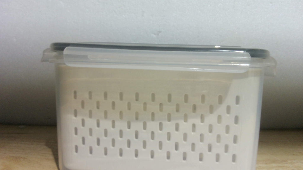 Contenedores Herméticos Anysig para Refrigerador | Pack 8 Piezas, Colador Removible, Divisor, Apto Lavavajillas