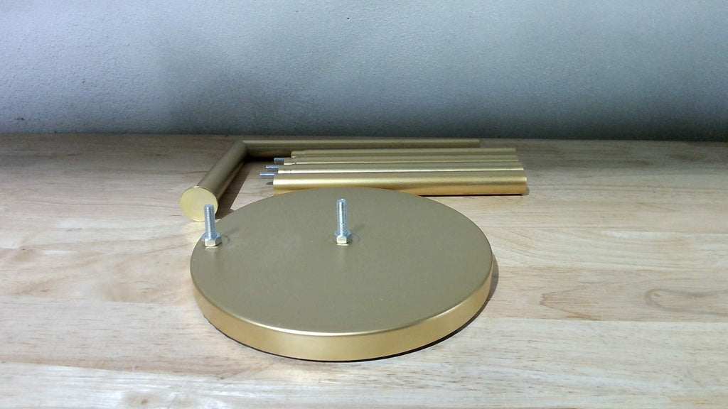 Porta Papel Higiénico de Pie Dorado con Almacenamiento para 4 Rollos, Resistente al Óxido, Base Antideslizante