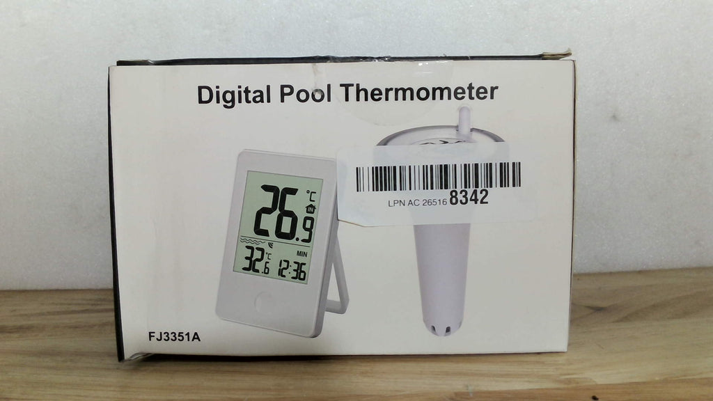 Termómetro Flotante para Piscina Digital Inalámbrico – Pantalla Grande, Fácil Lectura, Impermeable | Para Piscinas, Jacuzzis y Acuarios