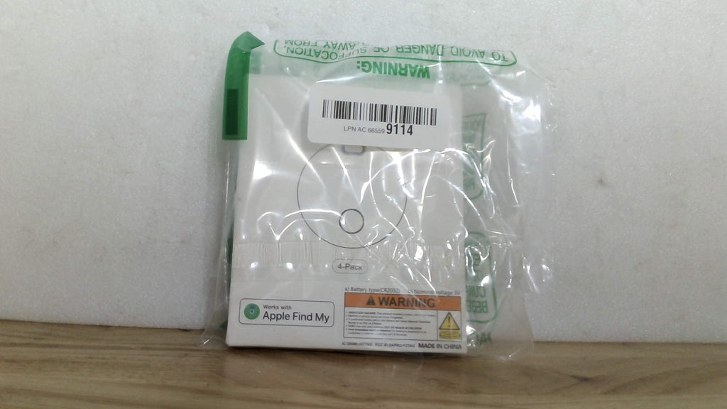 Localizador Inteligente Mini Tracker Tag 4 Pack - Certificado MFi, Compatible con Apple Find My