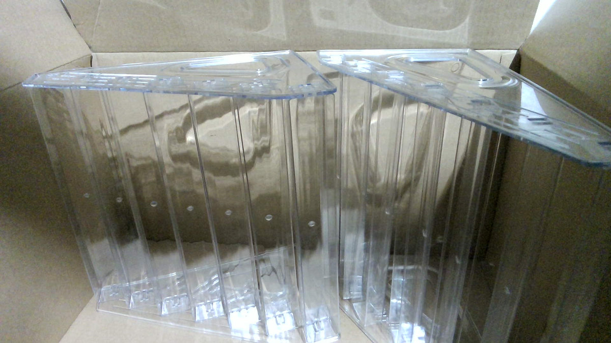 Solo 2 Pack | Estante Exhibidor de Autos de Juguete 7 Niveles Pack de 2 Transparente | Para Hot Wheels Escala 1/64, Capacidad 42 Autos