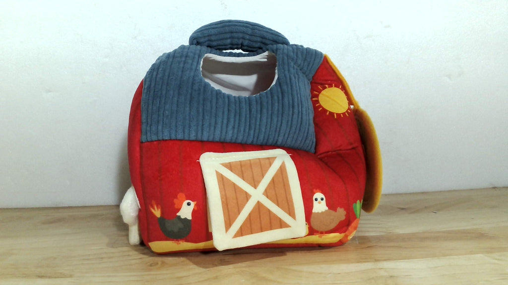 Juguetes para Bebé Hahaland 6-12 Meses | Granja Sorpresa con Animales de Peluche, Sonajero y Pelota Sensorial