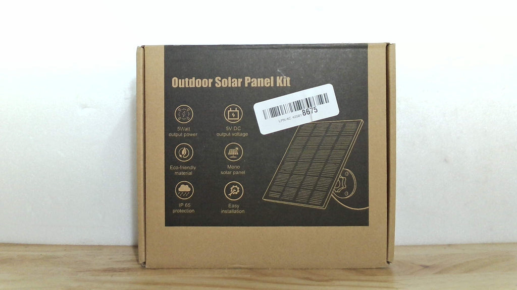Panel Solar 5W para Cámara Eufy EufyCam | Cargador 5V, Cable 9.8 Pies, IP65 Impermeable, Soporte Ajustable