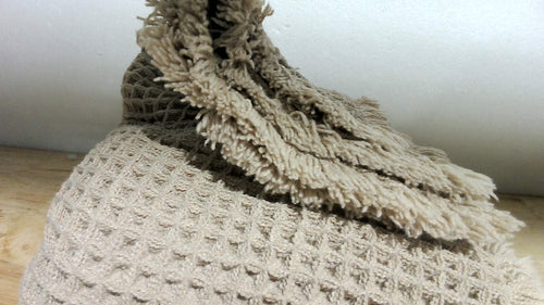 2 PIEZAS | Tapete de Baño ZALL Waffle Café 18x30 Pulgadas Super Absorbente Antideslizante Lavable