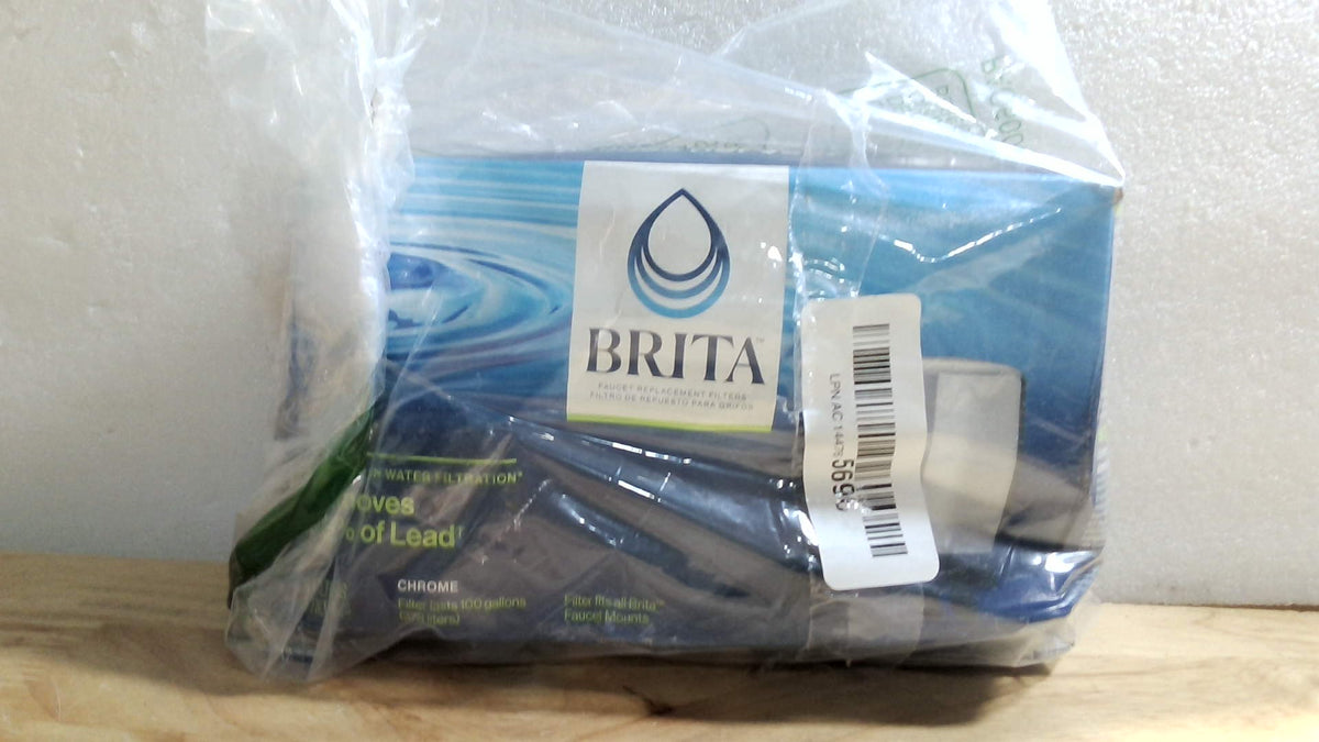 Brita Replacement Water Filter for Faucet Mount, Removes 99% of Lead, Sink Filtration System, Chrome, 3 Count