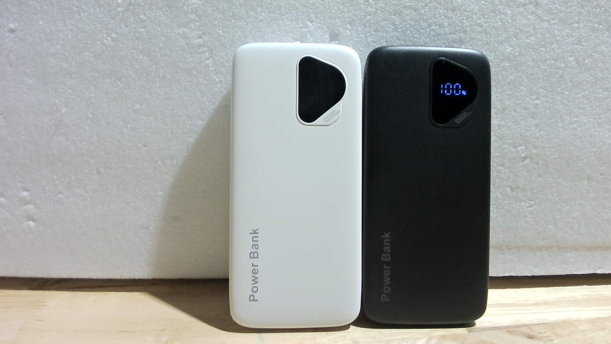 2-Pack Cargador Portátil 10000mAh con Cables Integrados | 4 Salidas, 2 Entradas – Compatible con iPhone y Samsung