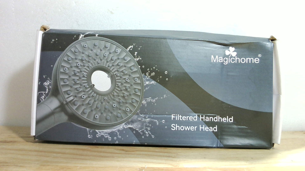 Ducha con Mano Magichome Alta Presión – 10 Modos de Rociado, Manguera de Acero Inoxidable, Color Negro