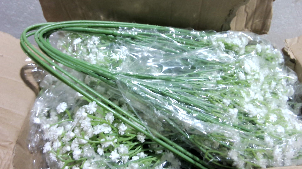 Flores Artificiales Gypsophila Roberly 30 Piezas 22" | Tacto Real, Tallo Largo, DIY Ramo, Jarzón, Boda, Jardín y Hogar