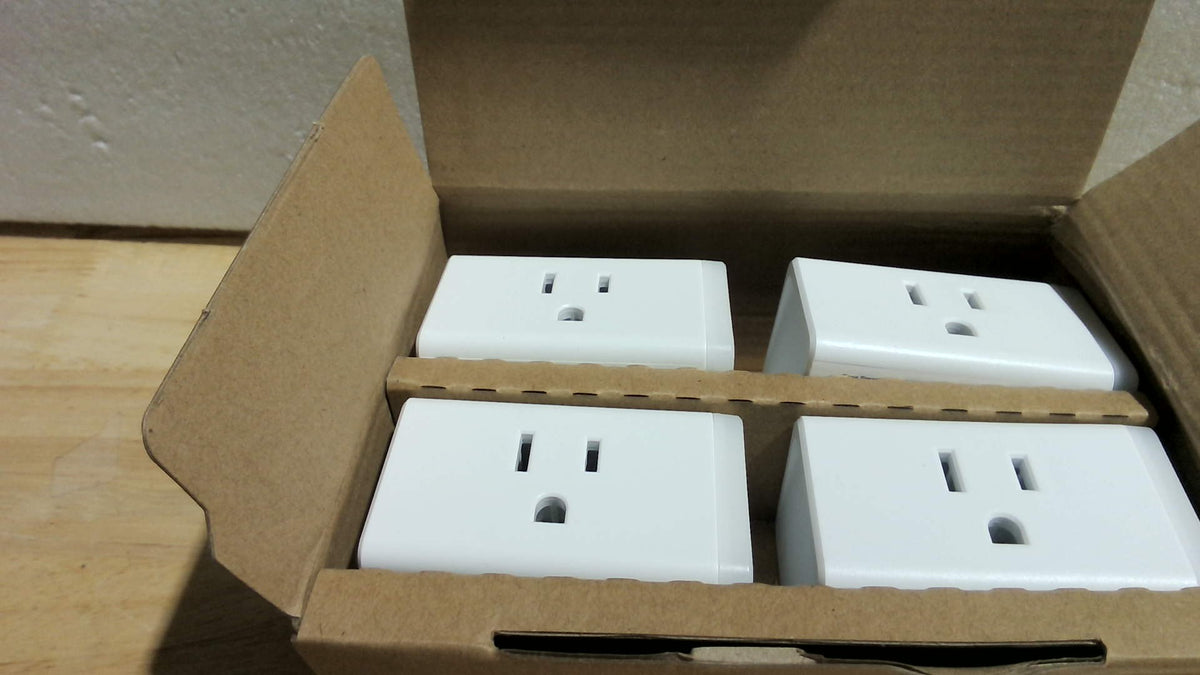 Enchufe Inteligente WiFi Kasa HS103P4 Pack x4 | Compatible Alexa y Google Home, 15A, Certificado UL — Sin Hub Requerido