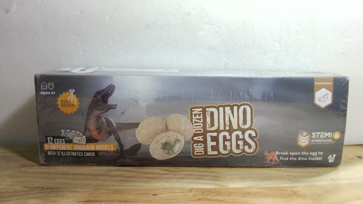 Kit Huevos de Dinosaurio para Excavar – Sorpresa STEM, para Niños y Niñas de 3 a 12 Años