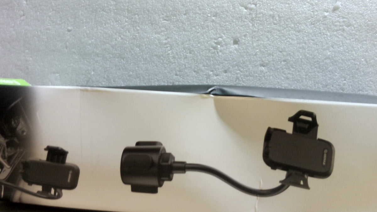 Soporte de Celular para Auto con Brazo Cuello de Ganso Ajustable — Base para Portavasos, Visión Clara al Conducir