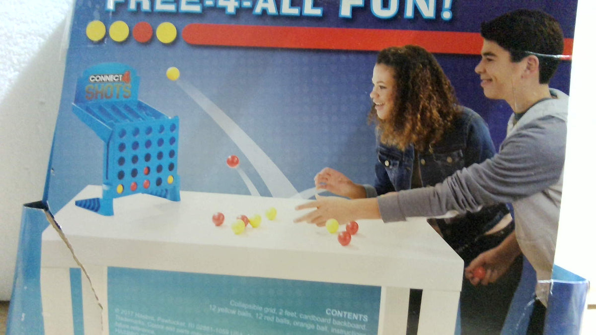 Juego de Mesa Connect 4 Shots Hasbro Gaming – Activo para 2 Jugadores, Niños y Familias desde 8 Años