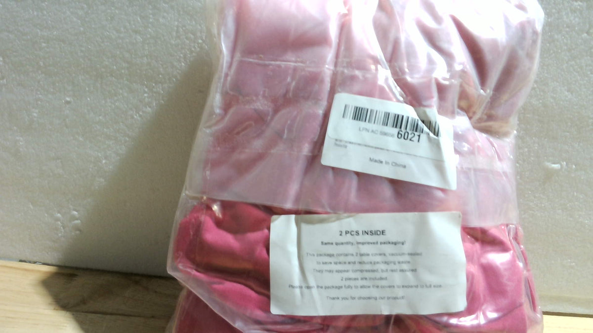 Pack de 2 Manteles Spandex Fucsia para Mesas Rectangulares de 6 Pies – Elásticos, Lavables y Resistentes a Arrugas