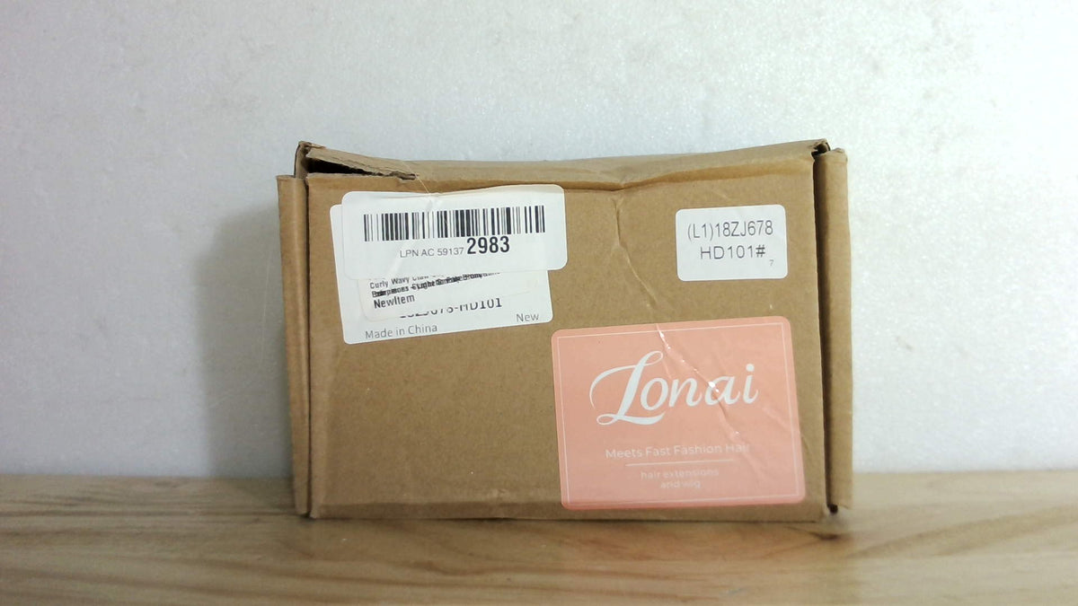 Extensión de Coleta LONAI 45cm (18") Ondulada con Clip – Cabello Sintético, Color Rubio Ahumado Claro, Coleta Postiza hasta los Hombros
