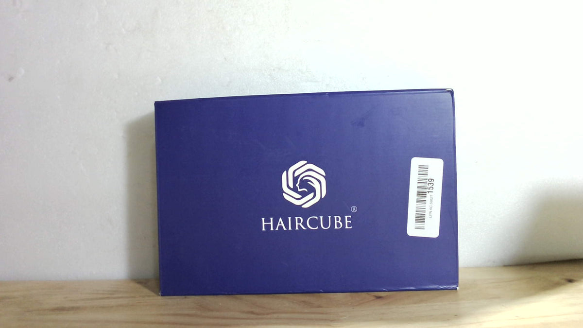 Peluca Larga HAIRCUBE Color Marrón Oscuro con Reflejos – Sintética Rizada y Ondulada para Mujer, Uso Diario